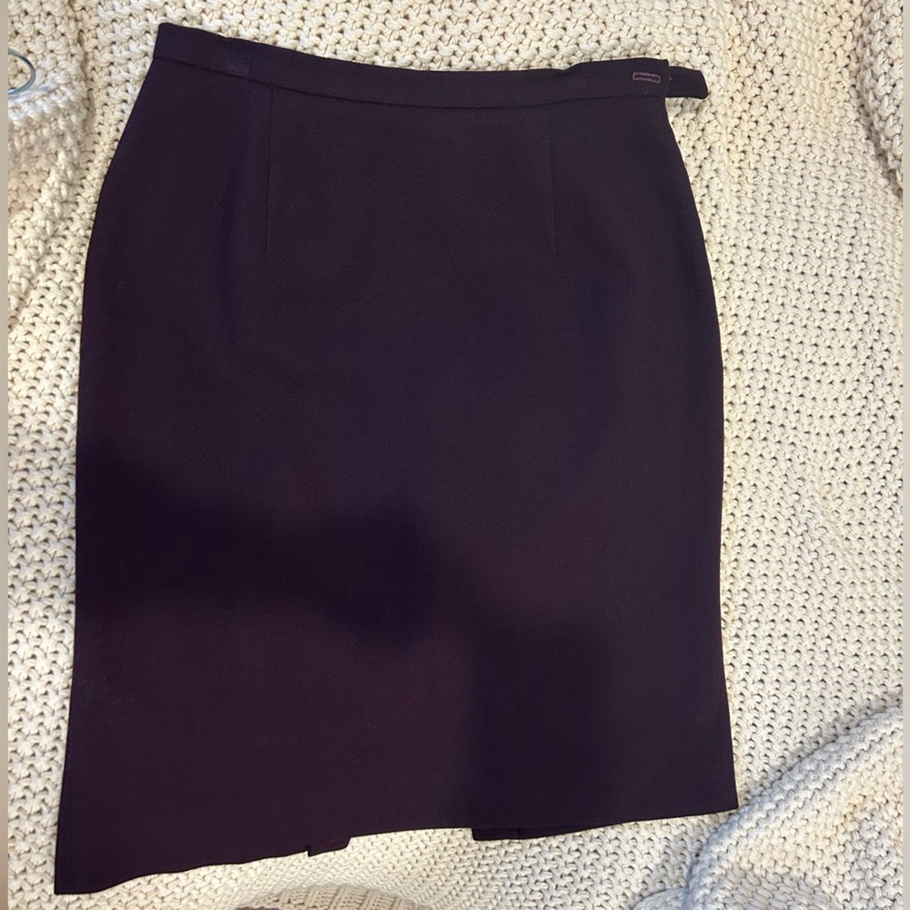 Jones New York Deep Purple 100% wool Skirt